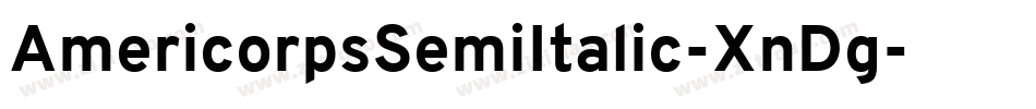 AmericorpsSemiItalic-XnDg字体转换