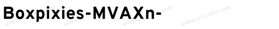 Boxpixies-MVAXn字体转换
