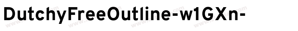 DutchyFreeOutline-w1GXn字体转换