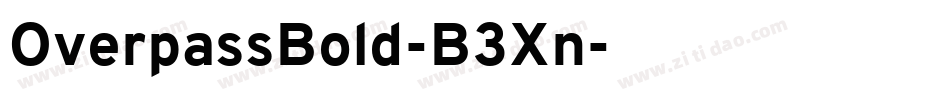 OverpassBold-B3Xn字体转换