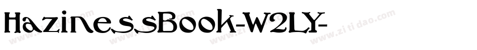 HazinessBook-W2LY字体转换