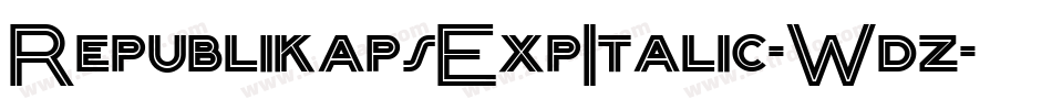 RepublikapsExpItalic-Wdz字体转换