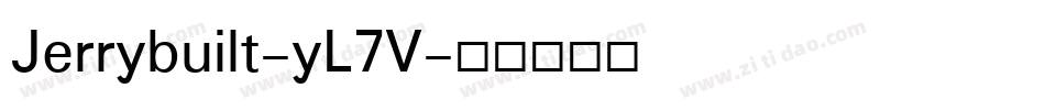 Jerrybuilt-yL7V字体转换