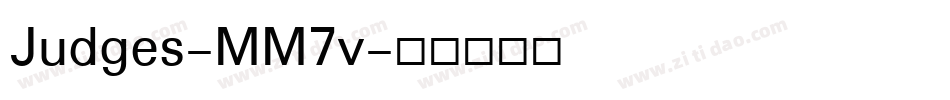 Judges-MM7v字体转换