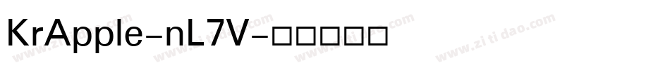 KrApple-nL7V字体转换