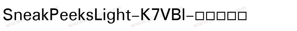 SneakPeeksLight-K7VBl字体转换