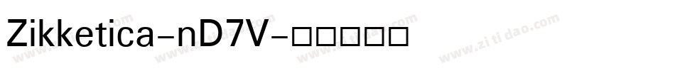 Zikketica-nD7V字体转换