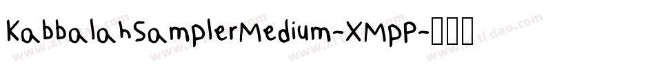 KabbalahSamplerMedium-XMpP字体转换