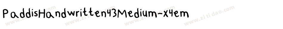 PaddisHandwritten43Medium-x4em字体转换