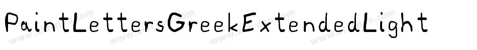 PaintLettersGreekExtendedLight-r4eB字体转换