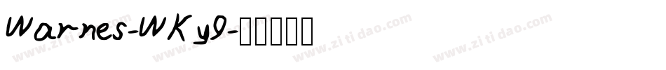Warnes-WKy9字体转换