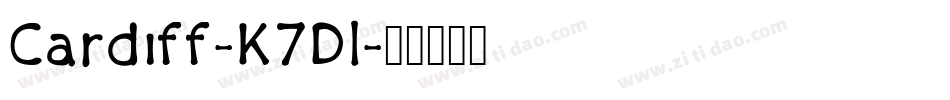 Cardiff-K7Dl字体转换