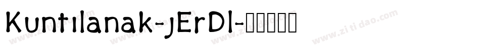 Kuntilanak-jErDl字体转换