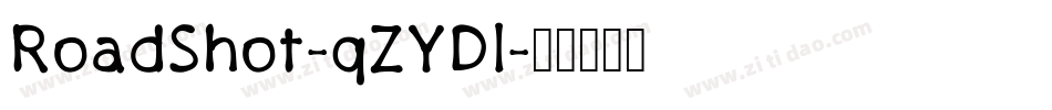 RoadShot-qZYDl字体转换