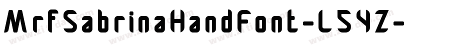 MrfSabrinaHandFont-L54Z字体转换 MrfSabrinaHandFont-L54Z字体转换