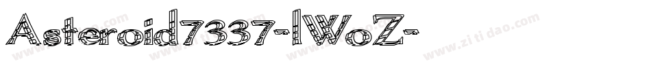 Asteroid7337-lWoZ字体转换