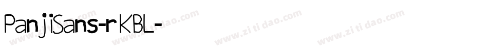 PanjiSans-rKBL字体转换