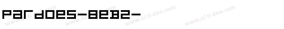Pardoes-8eBZ字体转换