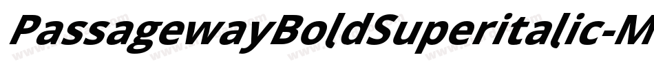 PassagewayBoldSuperitalic-Mwyr字体转换