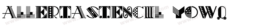 AllertaStencil-YoWq字体转换