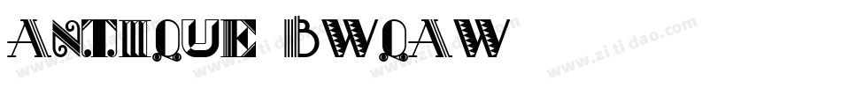 Antique-BWqAw字体转换