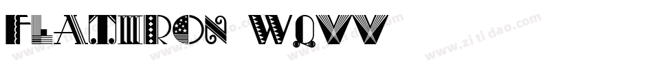 Flatiron-WqVv字体转换