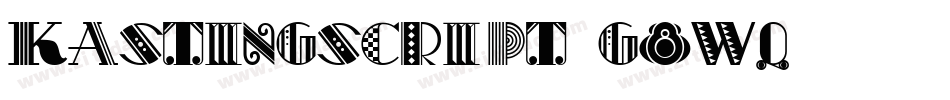 KastingScript-g8Wq字体转换