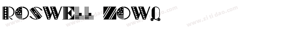 Roswell-ZOWq字体转换