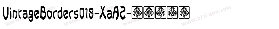 VintageBorders018-XaAZ字体转换
