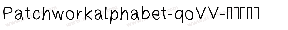 Patchworkalphabet-qoVV字体转换