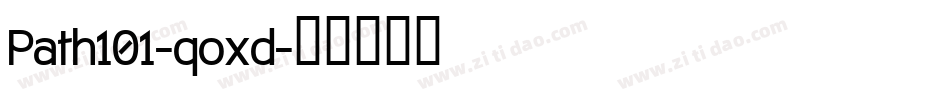 Path101-qoxd字体转换