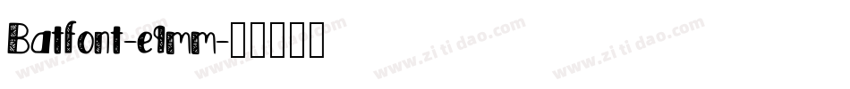 Batfont-e9mm字体转换