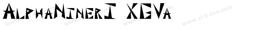 AlphaNinerI-XGVa字体转换