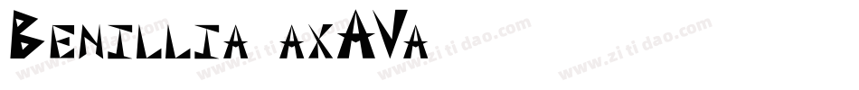 Benillia-axAVa字体转换
