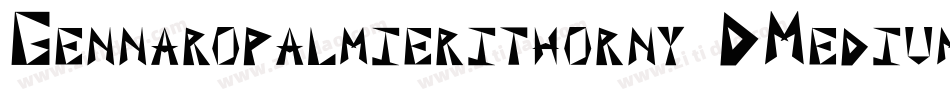 Gennaropalmierithorny3DMedium-86VA字体转换