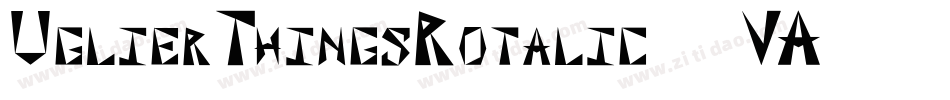 UglierThingsRotalic-63VA字体转换