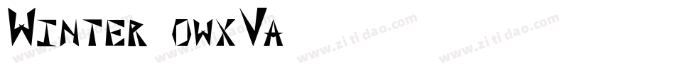 Winter-owxVa字体转换