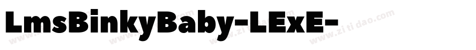 LmsBinkyBaby-LExE字体转换