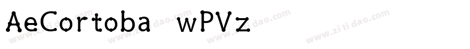 AeCortoba-wPVz字体转换 AeCortoba-wPVz字体转换