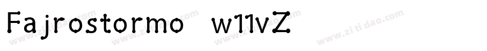 Fajrostormo-w11vZ字体转换