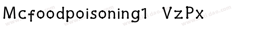 Mcfoodpoisoning1-VzPx字体转换