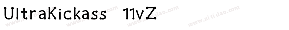 UltraKickass-11vZ字体转换