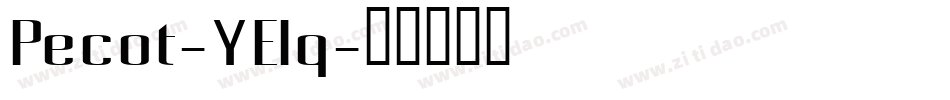 Pecot-YElq字体转换