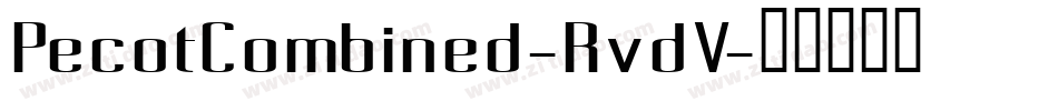 PecotCombined-RvdV字体转换