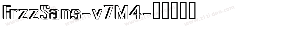 FrzzSans-v7M4字体转换