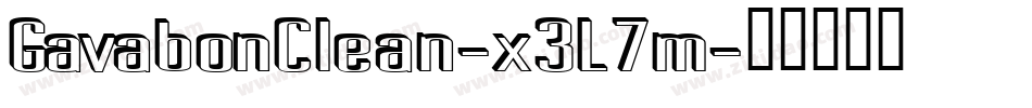 GavabonClean-x3L7m字体转换 GavabonClean-x3L7m字体转换