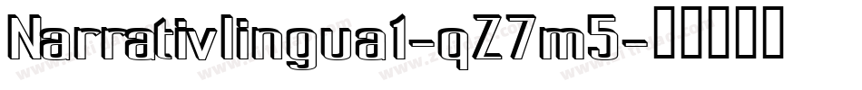 Narrativlingua1-qZ7m5字体转换