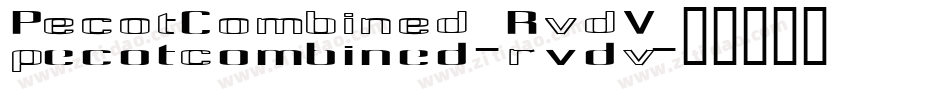PecotCombined-RvdV字体转换