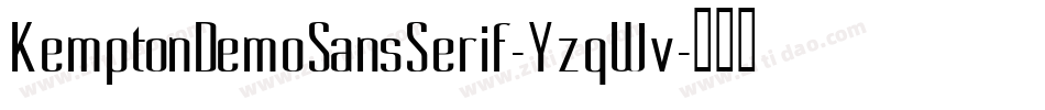 KemptonDemoSansSerif-YzqWv字体转换