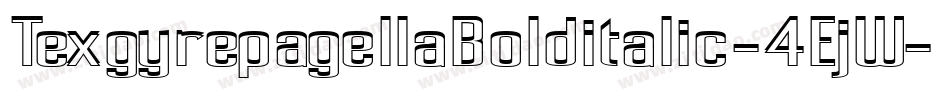 TexgyrepagellaBolditalic-4EjW字体转换